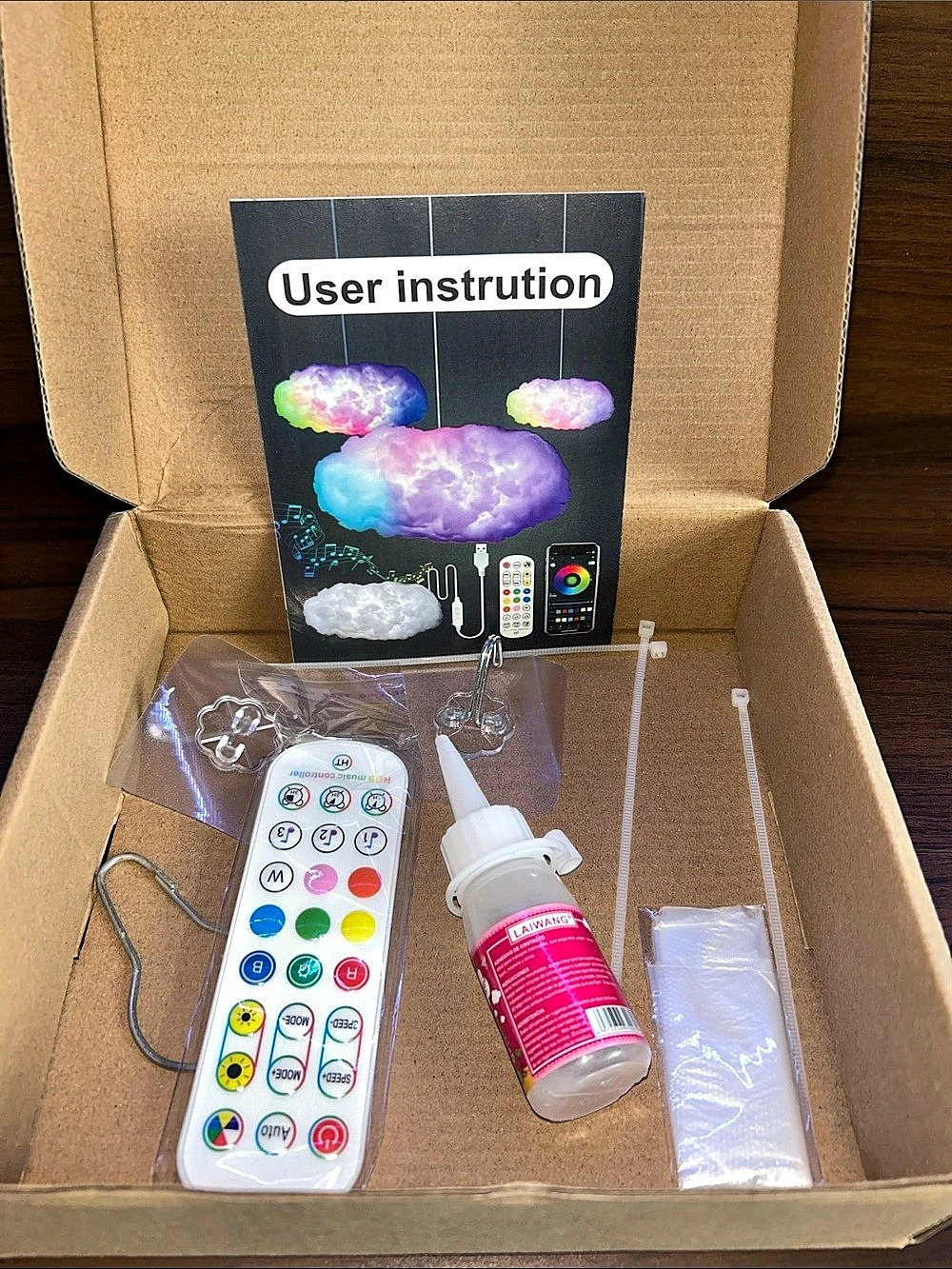 Color-Changing Cloud White & Purple. New
